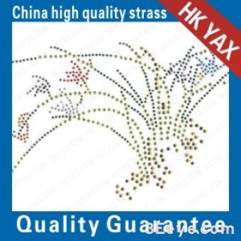 The wild plant Cordyceps sinensis motifs designs Rhinestone Transfer Customized