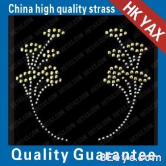 Minimalist design with small flowers and vines motifs designs Rhinestone Transfer Customized