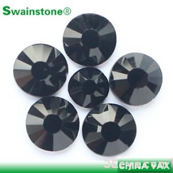Jet black hotfix rhinestone flatback swainstone